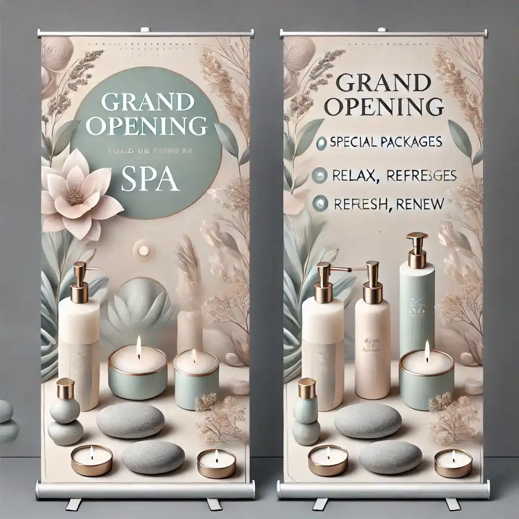 standee khai trương spa